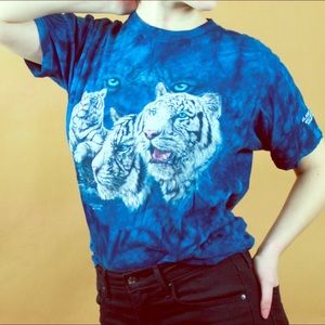 White Tiger tie-dye Tshirt